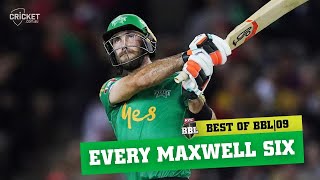 Max power  Every one of Glenn Maxwells sixes  KFC BBL09 [upl. by Binny]