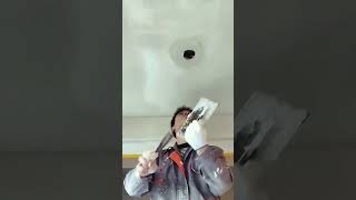 Floor drain pipe hole cement mortar sealing process [upl. by Hamon]