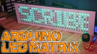 HUGE LED matrix with Arduino [upl. by Enihsnus]