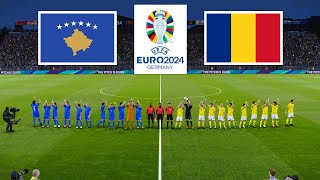 Kosovo vs Romania ● UEFA Euro 2024 Qualification  16 June 2023 Gameplay [upl. by Vandervelde]