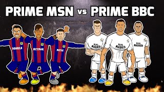 🔥MSN vs BBC🔥 Messi Suarez Neymar vs Bale Benzema Cristiano Ronaldo Frontmen 56 El Clasico [upl. by Leiru]