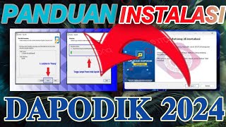 PANDUAN\CARA INSTALASI DAPODIK TERBARU 2024 [upl. by Ahsille]