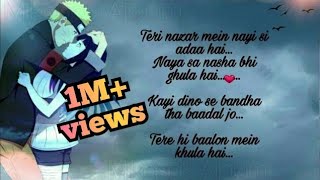 Tujhko jo paya lyrics Naruto Shippuden [upl. by Narda]