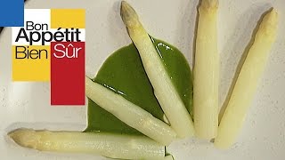 Asperges Blanches et Coulis au Basilic [upl. by Yralam]