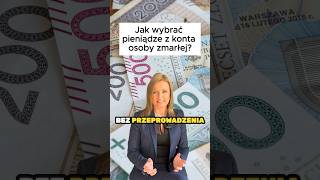 Jak wybrać pieniądze z konta zmarłego spadek dziedziczenie bank [upl. by Sirois]