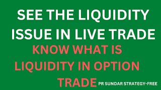 Liquidity issue in live trade  4000Rs additional loss due to illiquid option strike [upl. by Mariande146]