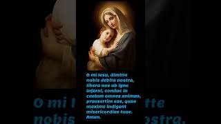 🙏🏻Fatima Prayer in Latin  Catholic Prayers prayer latin mary [upl. by Adore]