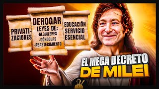 El Mega Decreto de Desregulación de Milei en 8 minutos [upl. by Leahcim]