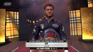 MJF Entrance  AEW Dynamite December 27 2023 [upl. by Fransis416]