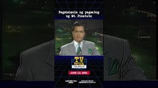 TVPatrolThrowback sa Pagsisimula ng pagsabog ng Mt Pinatubo [upl. by Yensehc]