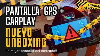 UNBOXING PANTALLA Para MOTO CARPLAY Y ANDROID AUTO  GPS 🔥⚠️ TODO en AliExpress 📈 [upl. by Rasia509]