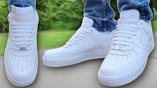 How To BAR LACE Nike Air Force 1s BEST WAY [upl. by Ardeid]