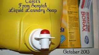 How I Make Laundry Soap Liquid amp Non Snot Like [upl. by Alamat348]