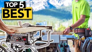 TOP 5 Best Jobsite Table Saw  2023 Buyers Guide [upl. by Attenad]