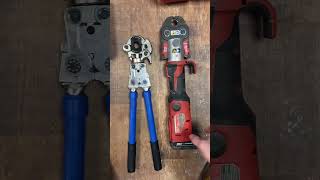 Testing out iCrimps Handheld ProPress Tool IWISS iCrimp iWiss iwisstools plumber plumbing [upl. by Jamila]