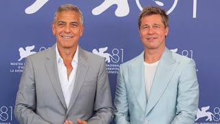 George Clooney amp Brad Pitt Laugh Off Age Jokes in Wolfs by Trending News [upl. by Aerdma]