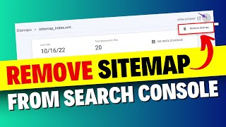 How To Delete Sitemap From Google Search Console StepbyStep Tutorial [upl. by Lleznod]