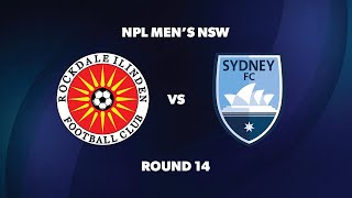 NPL Men’s NSW Round 14 Rockdale Ilinden FC v Sydney FC [upl. by Deedahs]