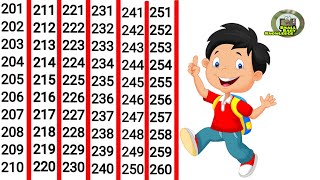 201 to 300 counting Learn to read numbers from 201 to 300Forward Counting from 201 to 300 numbers [upl. by Paddy912]