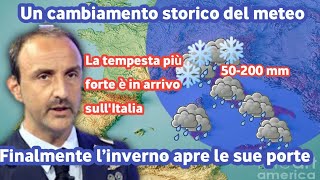 DOPO IL CALDO ARRIVA IL BURIAN A PARTIRE DaCON LAUTUNNO CHE SA DI INVERNONEVE E PIOGGIA OVUNQUE [upl. by Schonfeld]