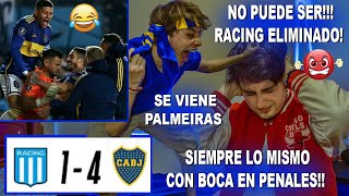 SIEMPRE LO MISMO REACCIONES A LOS PENALES RACING 1X4 BOCA CON ROMERO HÉROE Y SE VIENE PALMEIRAS [upl. by Fraser]