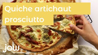 Recette de la quiche artichaut amp parma [upl. by Sinnoda]