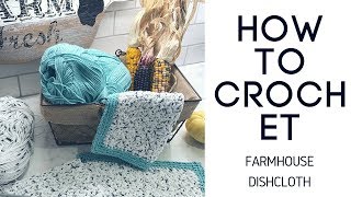 Easy Beginner Farmhouse Dishcloth [upl. by Las]