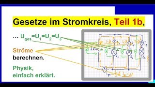 Gesetze im Stromkreis Teil 1b Parallelschaltung Berechnung der Ströme [upl. by Selassie]