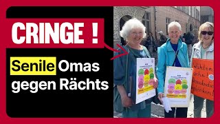 Zum FREMDSCHÄMEN 🤦🏻‍♂️ Omas gegen Rechts vs AfD [upl. by Hanan]