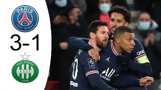 PSG vs SaintEtienne 31 Highlights amp Goals  Ligue 1 [upl. by Aierb958]