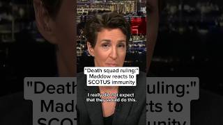 Death squad ruling Maddow reacts to SCOTUS Trump immunity ruling [upl. by Sibyl]