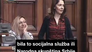 Branka Stamenković Poslanici SNS znaju da građani ne glasaju za njih već za hleb i paštetu [upl. by Janella]