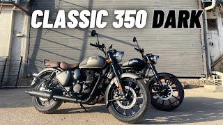 2024 Royal Enfield Classic 350 Dark Review  Matte Colour Care Instructions  Motorxone [upl. by Aticnemrac634]