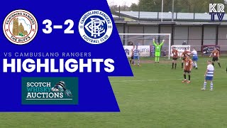 HIGHLIGHTS Kilwinning Rangers 32 Cambuslang Rangers [upl. by Rebme]