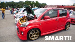 The Beautiful Red Toyota Passo Turbo Modified  10th Anniversary KeicarMania 2016 [upl. by Aiclef440]