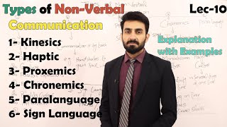 Lec10 Types of NonVerbal Communication Business Communication [upl. by Nulubez]