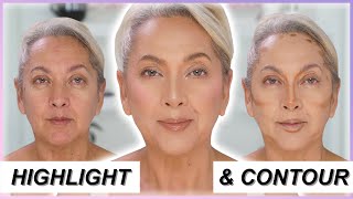 HIGHLIGHT amp CONTOUR ON MATURE SKIN  BrittanyBearMakeup [upl. by Adnuhsat508]