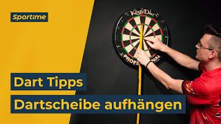 Dartboard richtig aufhängen [upl. by Adrial]