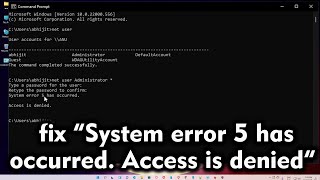 2024 Fix Error 5 Access is denied when installing software [upl. by Attelrak]