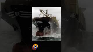 Massive Cargo Ship Battles a Heavy Ocean Storm  Incredible Sea Survival WiseBitsFact [upl. by Jessie]