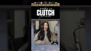 Valkyrae Reacts to 100T Valorant CLUTCH vs The Guard [upl. by Retxab]