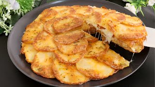 super crispy  When you have 2 potatoes make these crispy potato dinner so delicious and easy [upl. by Sirob71]