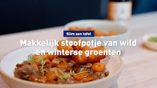 Makkelijk stoofpotje van wild en winterse groenten [upl. by Amber70]