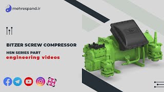 Bitzer screw compressor hsn series part [upl. by Linskey]