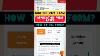 quotALERT 🚨 UGCNET 2024 EXAM APPLICATION FORM FILLING DATE DECLARE 🤔 HOW TO FILL FORM IN MOBILEquot [upl. by Keefe]