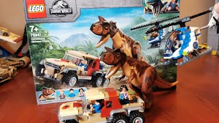 Lego Jurassic World 76941 Carnotaurus Dinosaur Chase [upl. by Frierson]