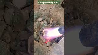 OLD JEWELLERY MELT PROCESS goldharoldring jewellery goldringdesign goldaccessories viralvideo [upl. by Franzen]