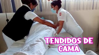 TENDIDOS DE CAMA en enfermería  Cofia Educativa [upl. by Asli907]