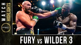 Fury vs Wilder 3 HIGHLIGHTS October 9 2021 [upl. by Erual644]