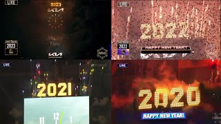 2020202120222023 Ball Drops By ABC New Years Rockin Eve [upl. by Coucher]